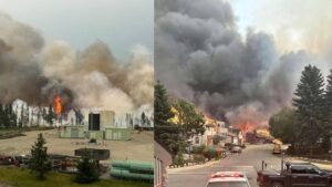 Kanada’da milli parktaki yangın kasabaya ulaştı