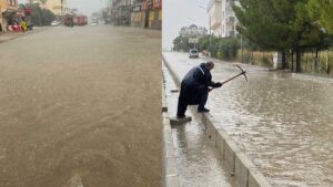 Üç ilde sağanak: Yollar göle döndü, toprak kayması yaşandı