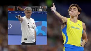 Armand Duplantis Olimpiyat ve dünya rekoru kırdı, Yusuf Dikeç pozu verdi