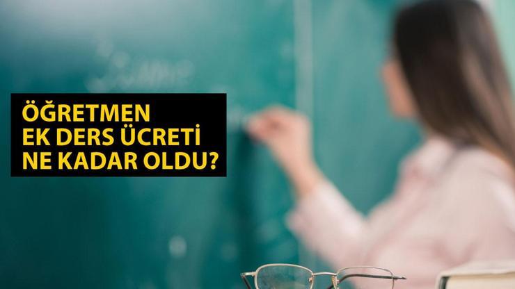 Ek ders ücreti 2024: Öğretmenlerin bir saat ek ders ücreti ne kadar?