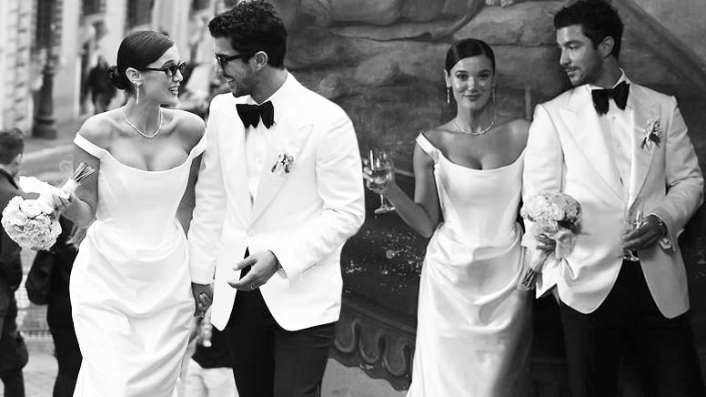 Pınar Deniz ile Kaan Yıldırım’ın nikâhından yeni kareler