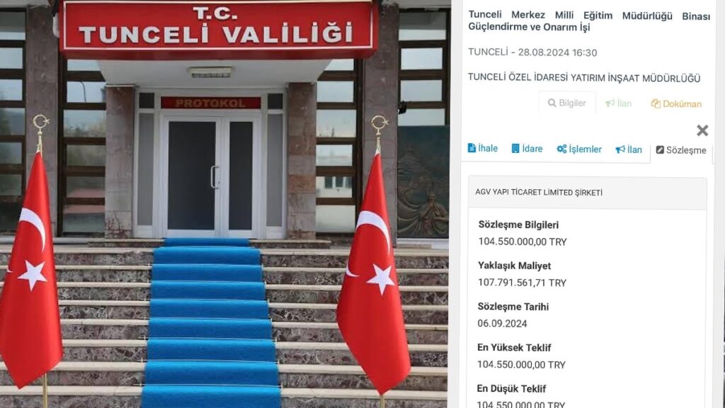 Tunceli Valisi, AKP’li başkanlara özendi: Pazarlık usulüyle 104 milyonluk ihale