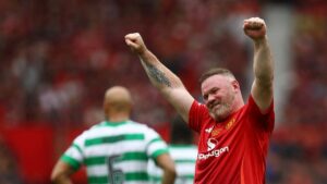Wayne Rooney, Old Trafford’da nostalji yaşattı: Efsaneler maçında Celtic’e frikik golü