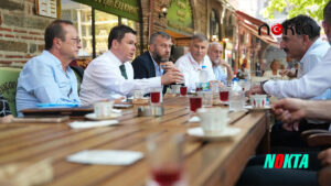 Başkan Aydın güne esnaf ziyareti ile başladı