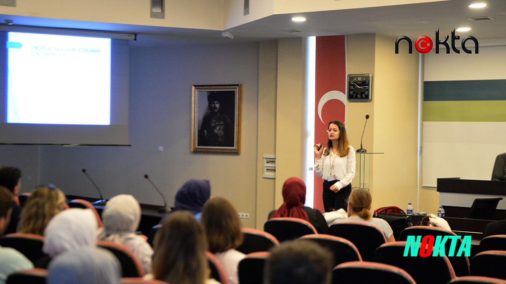 Belediye personeline sağlıklı beslenme ve ofis ergonomisi eğitimi