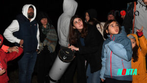 Bursa Osmangazi’de bilim tutkunlarını soğuk hava durduramadı