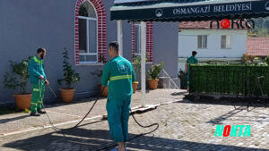 Osmangazi Belediyesi camilerde temizlik çalışması başlattı