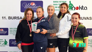 11. Ulusal Bursa Veteran Masa Tenisi Turnuvası sona erdi