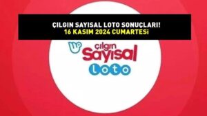 ÇILGIN SAYISAL LOTO SONUÇLARI AÇIKLANDI 16 KASIM 2024 | 361,3 milyon TL büyük ikramiyeli Çılgın Sayısal Loto sonuçları nasıl öğrenilir?