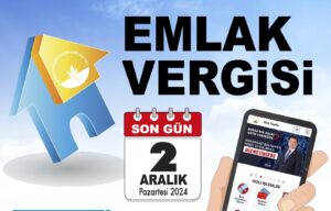 Emlak vergisi ödemeleri için vezneler hafta sonu açık olacak