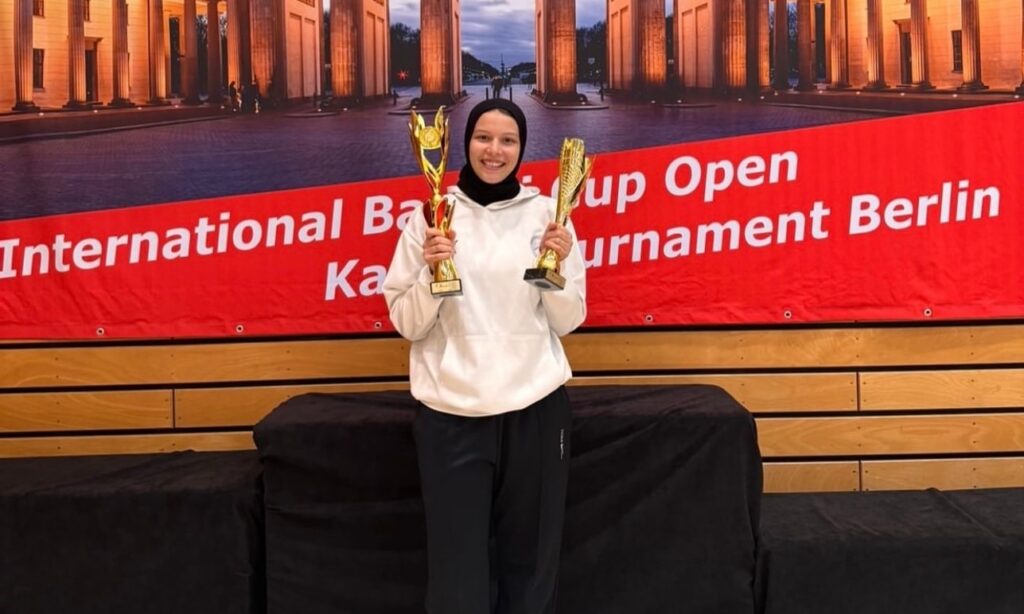 Milli karateci Zeyna Gaballa’dan birincilik