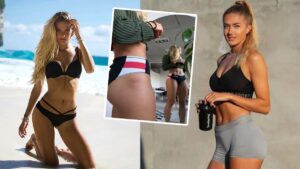 Ünlü atletin kalçasına ‘olimpiyat’ damgası