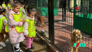 Küçük hayvanseverlerden can dostlarına ziyaret