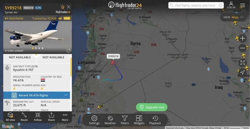 Esad kaçarken Türk hava sahasını kullandı mı?
