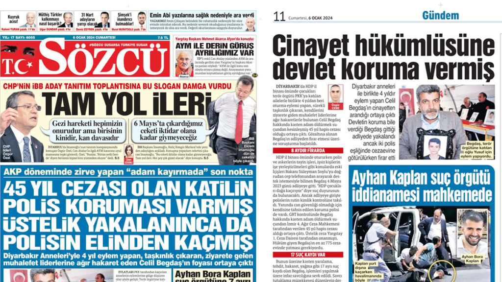 SÖZCÜ’ye ulusal haber dalında birincilik ödülü