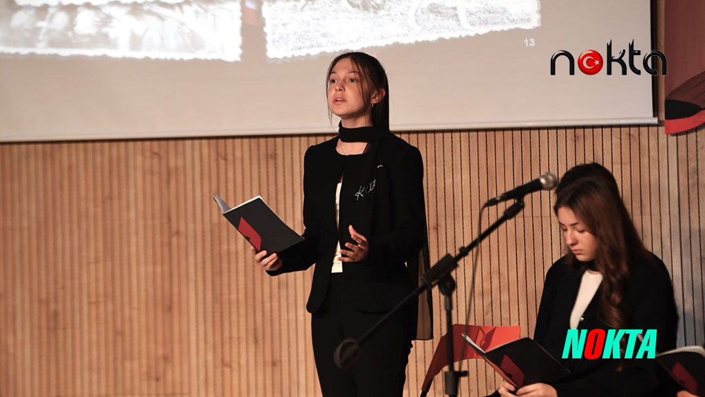 Öğrenciler Nutuk’u ünlü oyunculara taş çıkartan performansla sahneledi