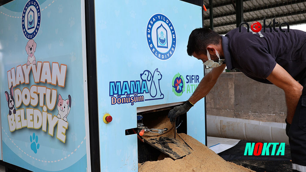 Yıldırım’da atık gıdalar mamaya dönüşüyor