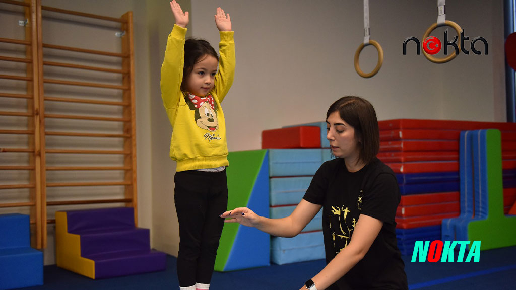 Yıldırımlı miniklere cimnastik eğitimi