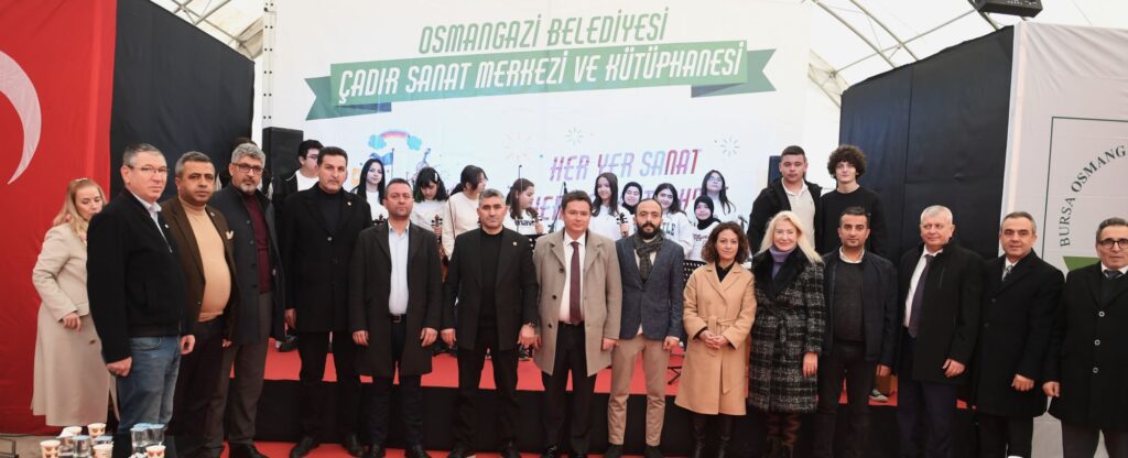 Osmangazi’de sanat ve kütüphane çadıra taşındı