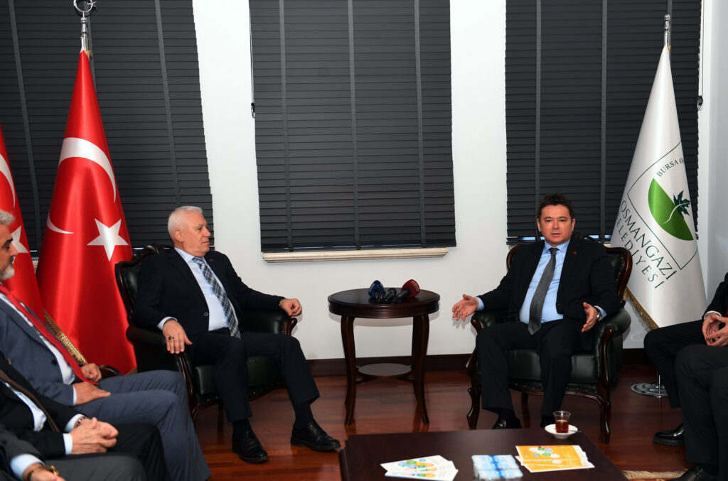Büyükşehir Belediye Başkanı Mustafa Bozbey’den Başkan Aydın’a ziyaret