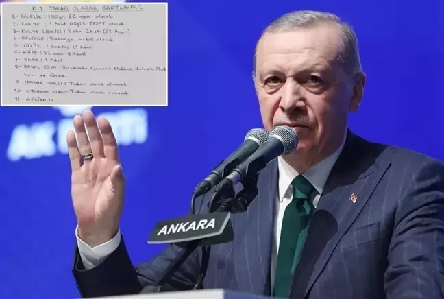 Erdoğan evlenmek isteyen gençlere dayatılan  isteklere isyan etti