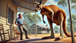 Evinin önünde kanguru saldırısına uğradı! ‘O kadar hızlıydı ki…’