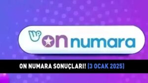 ON NUMARA SONUÇLARI AÇIKLANDI 3 OCAK 2025 | On Numara sonuçları nasıl öğrenilir? 1.447.962,90 TL büyük ikramiye 2 kişiye çıktı!