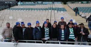 Bursa Yıldırım’da Görme Engelli taraftarın hayali gerçekleşti