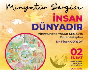 Osmangazi’de minyatür sanatıyla Yaşar Kemal sergisi