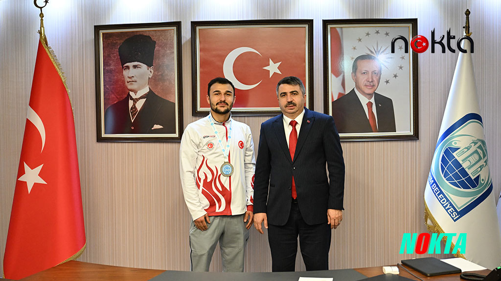 Başkan Yılmaz şampiyonları ağırladı