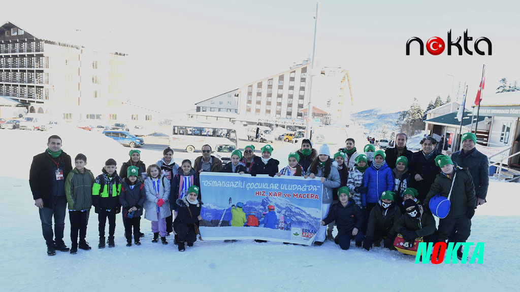 Bursa Osmangazi’de Çocukların Uludağ’da kayak heyecanı