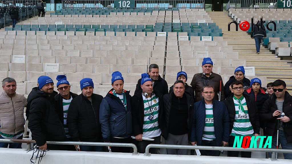 Bursa Yıldırım’da Görme Engelli taraftarın hayali gerçekleşti