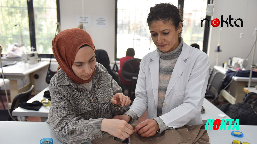 Bursa Yıldırım’da kadınlar dikiş ve nakış kursu ile ekonomiye katkı sağlıyor