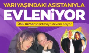 64 yaşındaki ünlü mimar Murat Tabanlıoğlu yarı yaşındaki asistanı Tuba İnan ile evleniyor…