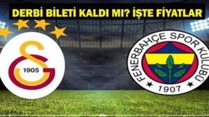 DERBİ BİLETLERİ | Derbi bileti kaldı mı? Galatasaray Fenerbahçe biletleri ne kadar? Galatasaray Fenerbahçe derbi bilet fiyatları
