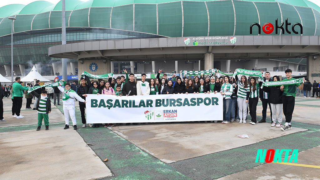 Başkan Aydın, Bursa’da Bursaspor’un maçını öğrencilerle birlikte izledi