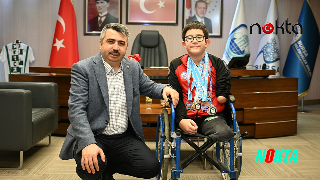 Başkan Yılmaz özel şampiyonu ağırladı