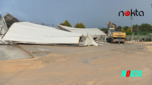 Bursa’da Tarım arazisi üzerindeki kaçak depo yıkıldı