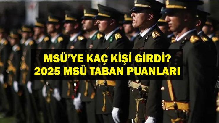 MSÜ TABAN PUANLARI 2025: Kara, Deniz, Hava Harp Okulu Astsubay MYO (Kadın-Erkek) Başarı Sıralamaları ve Kontenjanlar İle 2024 MSÜ Taban Puanları!