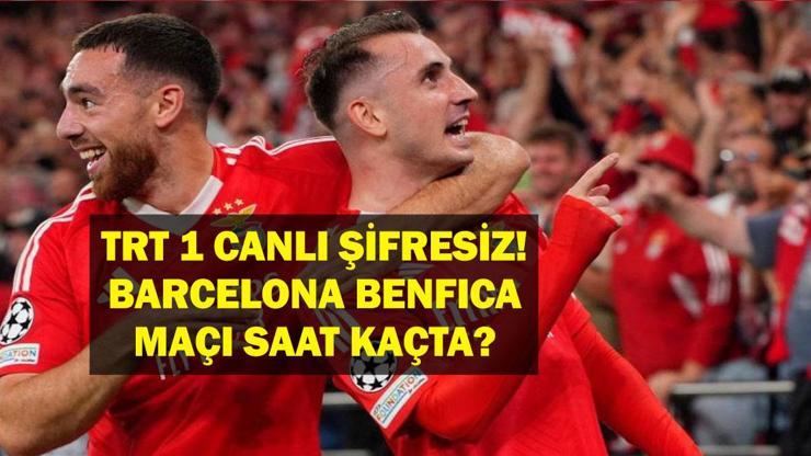 SON DAKİKA: BENFICA BARCELONA MAÇI TRT 1 CANLI İZLE: Benfica Barcelona Maçı Ne Zaman? Benfica Barcelona Maç Kadrosu