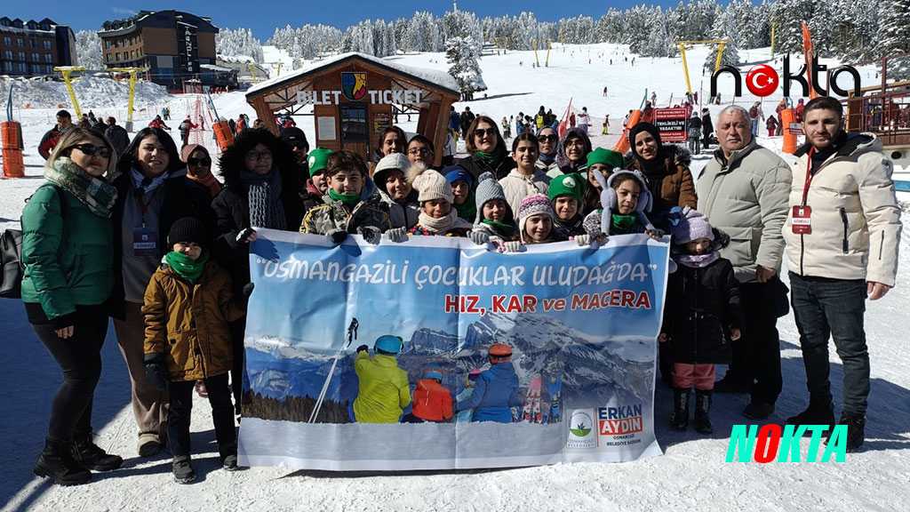 Bursa Osmangazili çocuklar kayak yapmayı öğrendi
