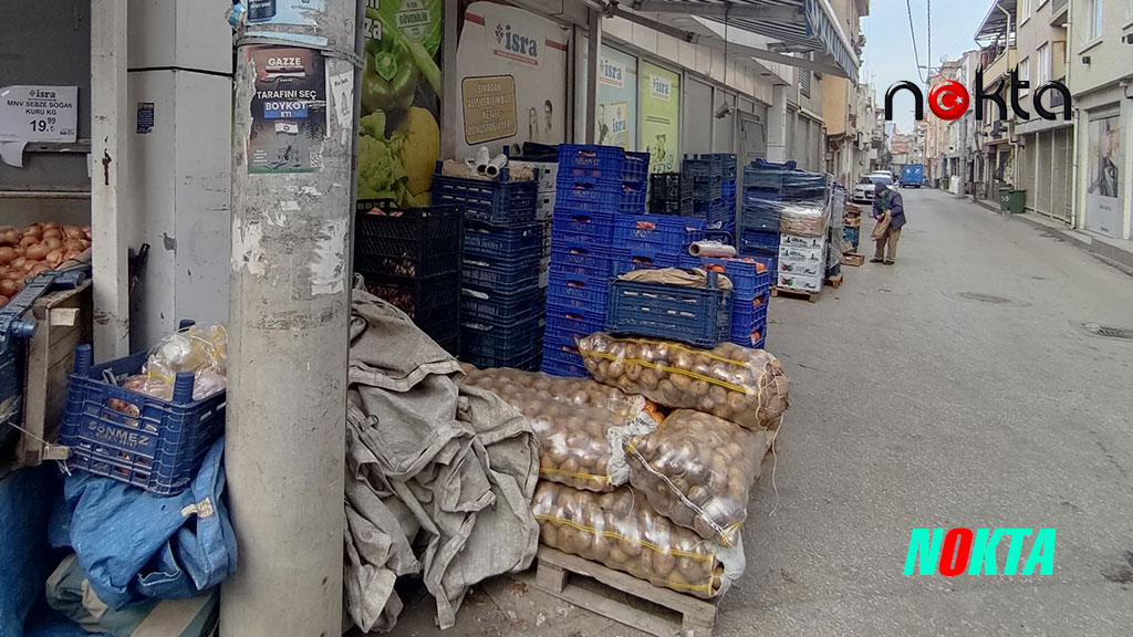 Bursa’da Kaldırım işgaline zabıta denetimi