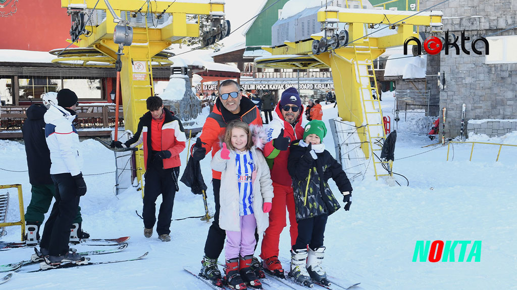 Osmangazili çocuklar kayak yapmayı öğrendi