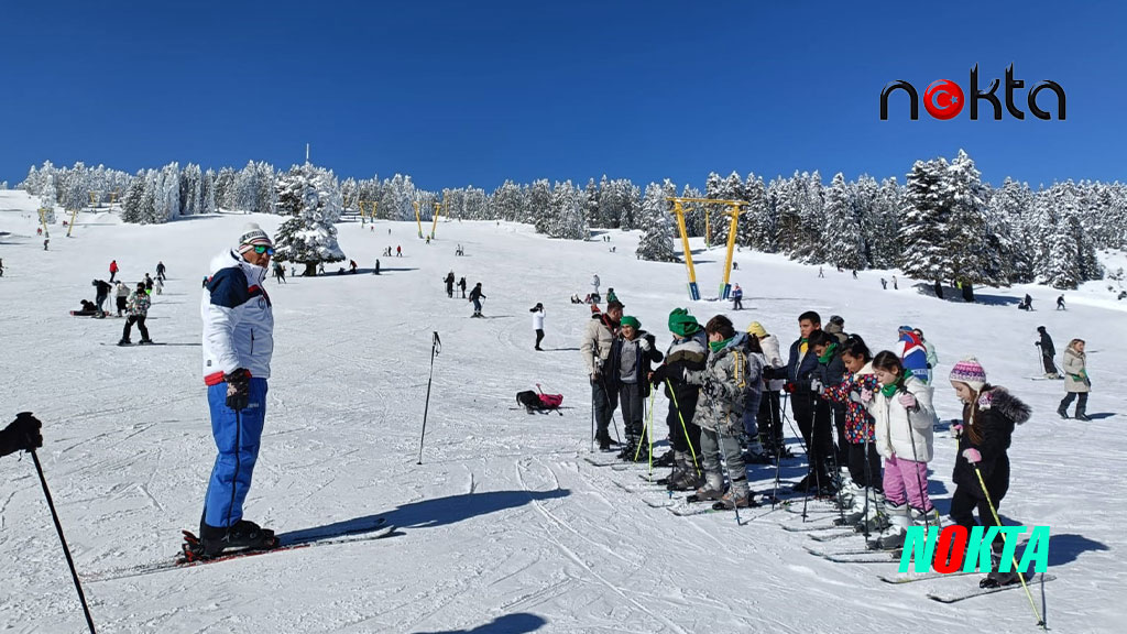 Osmangazili çocukların kayak yapma mutluluğu