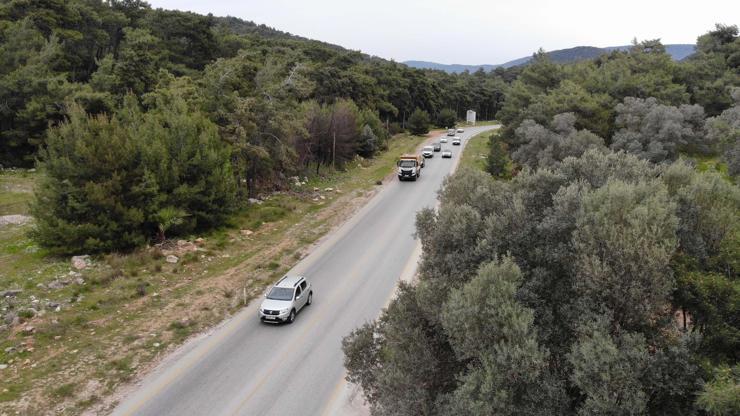 Bodrum’da dron destekli trafik uygulaması
