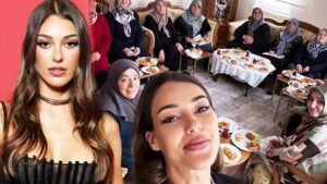 Dilan Çiçek Deniz anneannesinin altın gününe katıldı