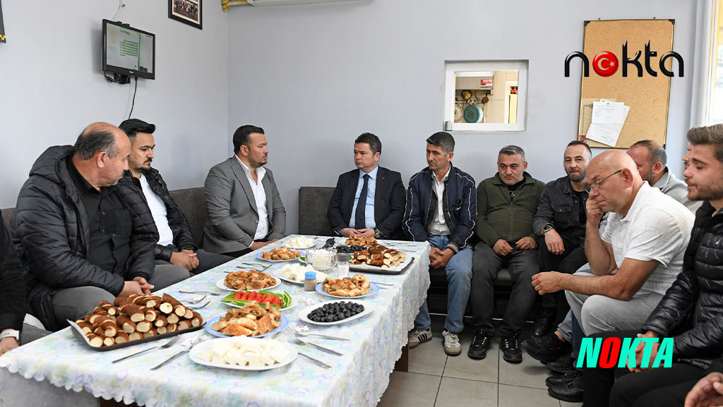 Başkan Aydın taksici esnafı ile kahvaltı yaptı