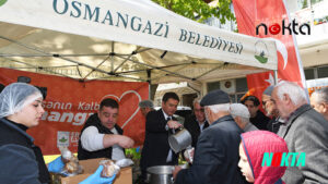 Başkan Aydın’dan vatandaşlara çorba ikramı