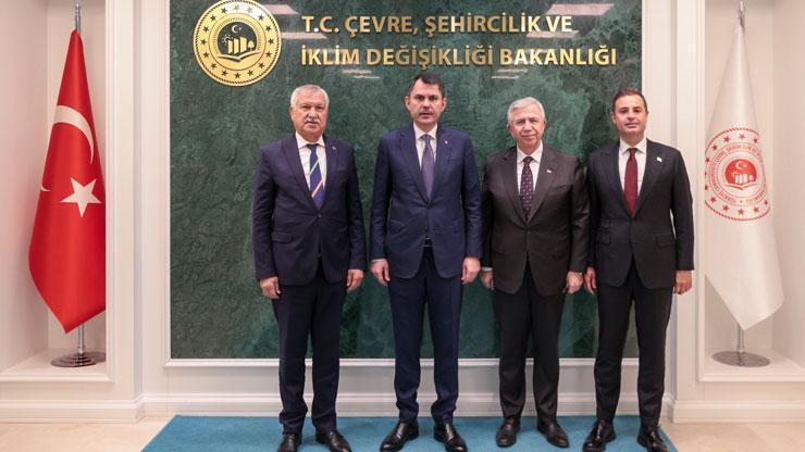 Bakan Kurum, 3 belediye başkanını kabul etti! “İş birliği içinde çalışmayı sürdüreceğiz”