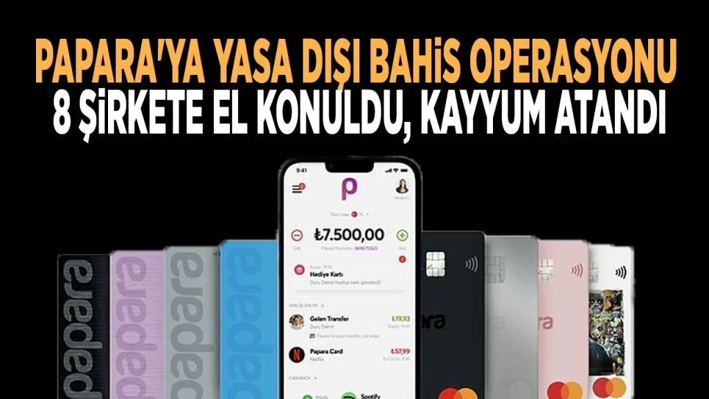 Papara’ya operasyon: 8 şirkete el konuldu